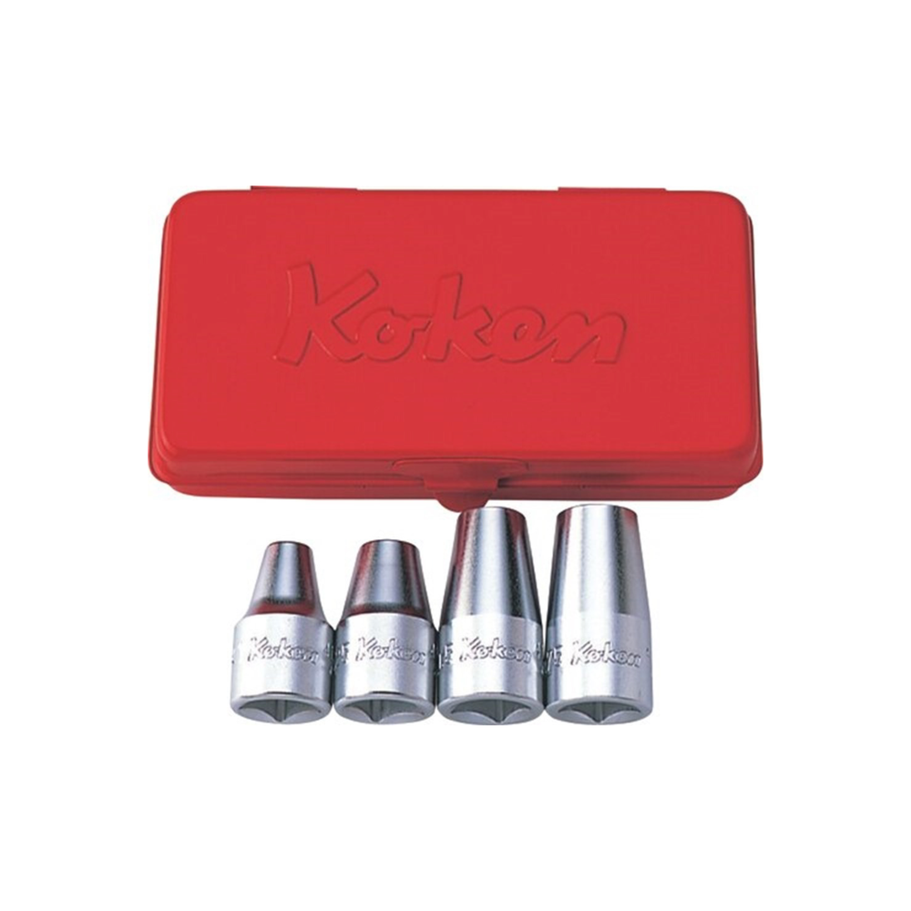 1/2" draadeinddoppen set SW6/8/10/12mm Voor vastdraaien draadeinden