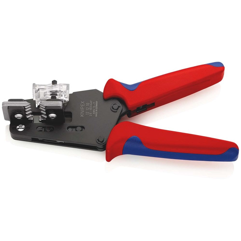 KNIPEX 12 12 10 Precisie afstriptang met precisie geslepen messen met meer-componentengrepen gebruin-2