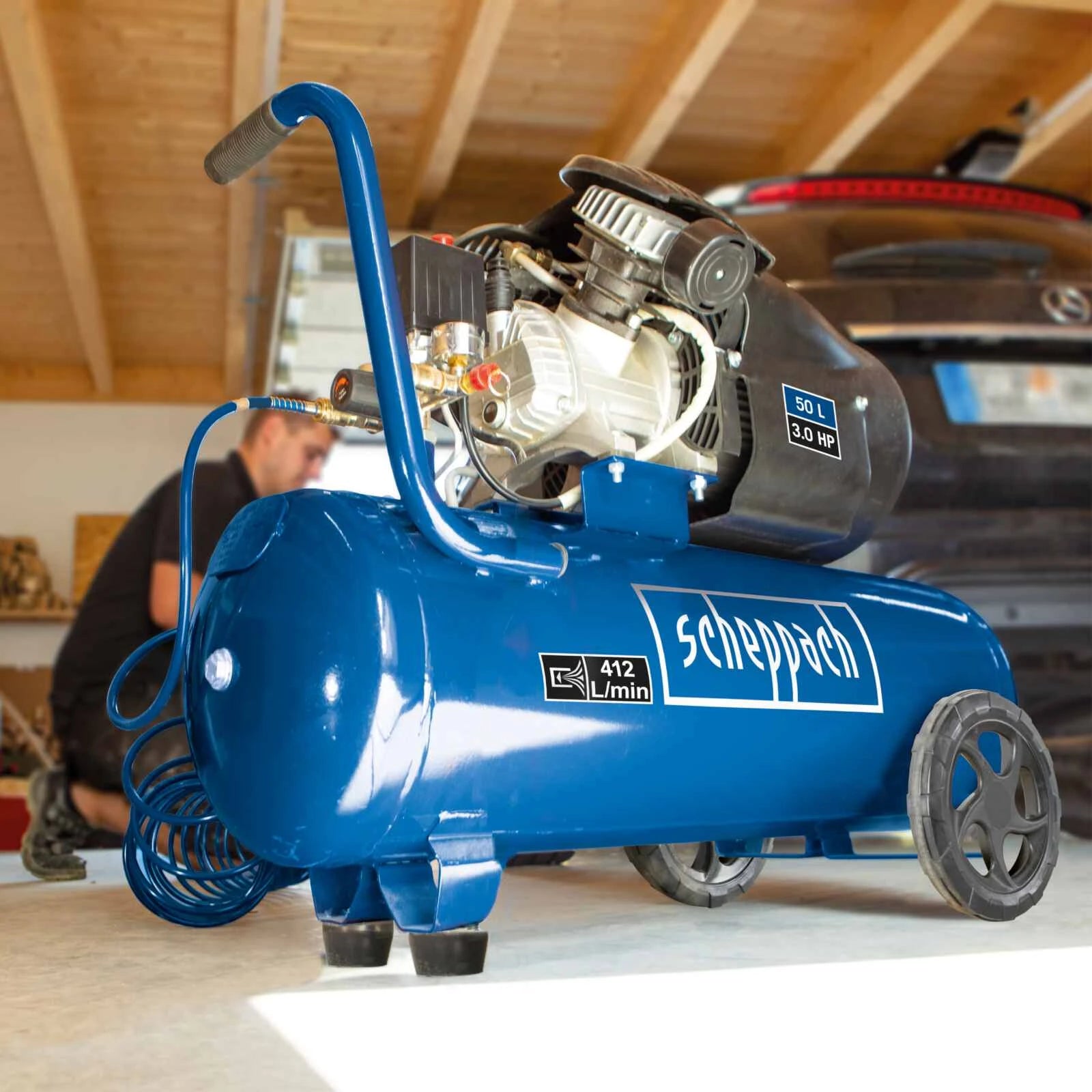 Scheppach 50 L Dubbele Cilinder Compressor HC52DC