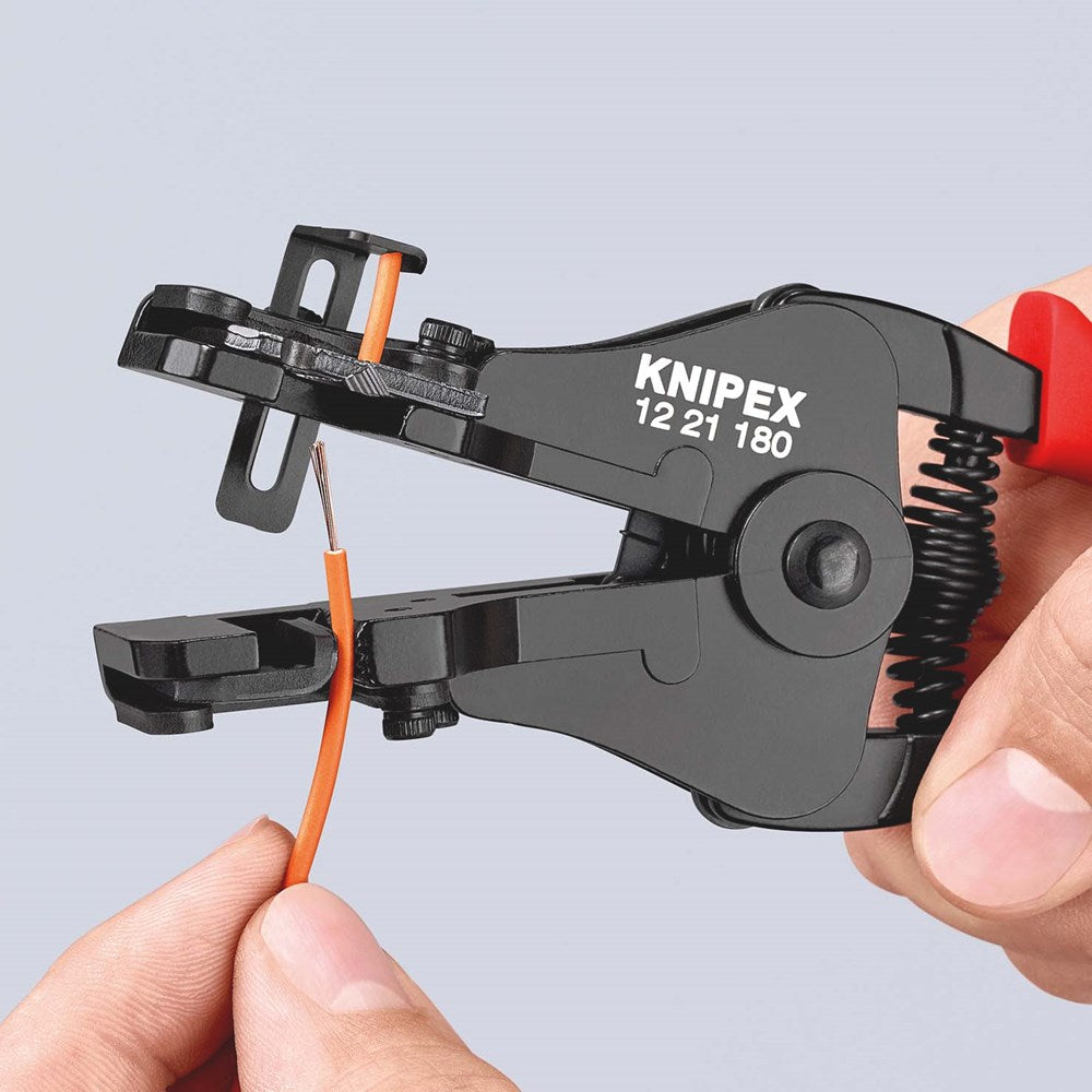 KNIPEX 12 21 180 Afstriptang met precisie geslepen messen met kunststof bekleed zwart gelakt 180 mm-3