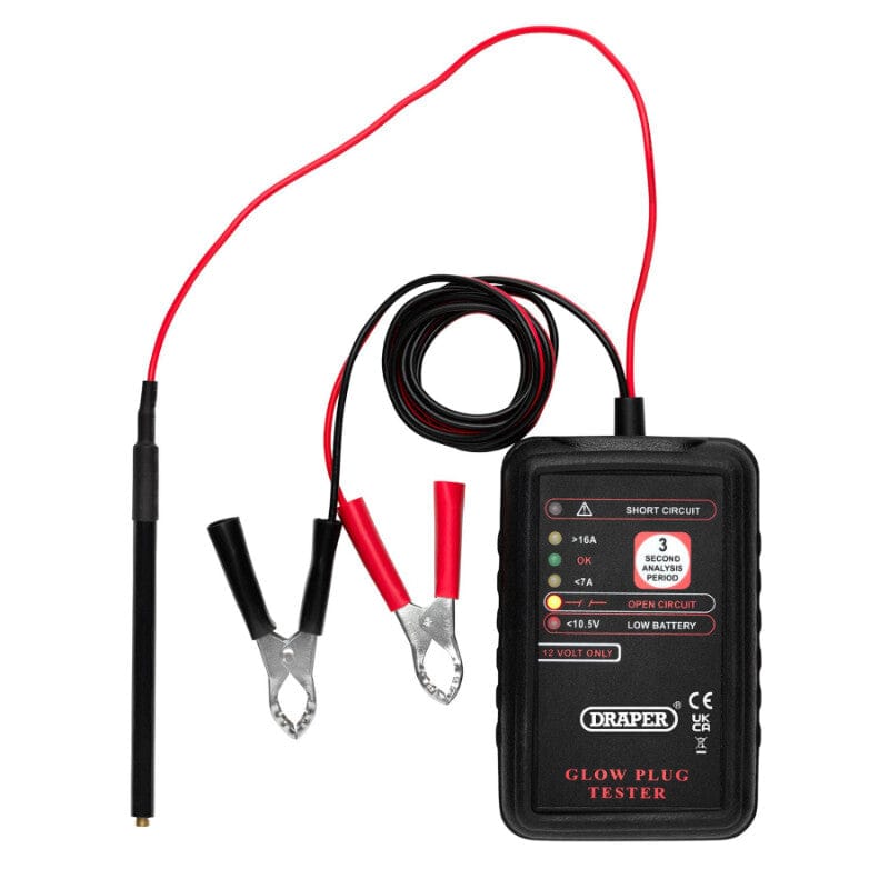 12V Gloeibougie tester-Draper Tools-MZS Gereedschap