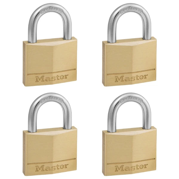 MasterLock Hangslot 40mm goud - beugellengte 22mm (4 stuks)