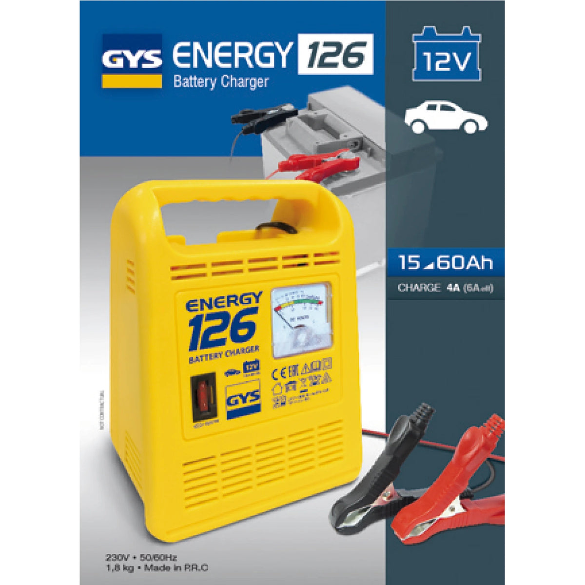 GYS Acculader Energy 126 traditioneel - afbeelding 3