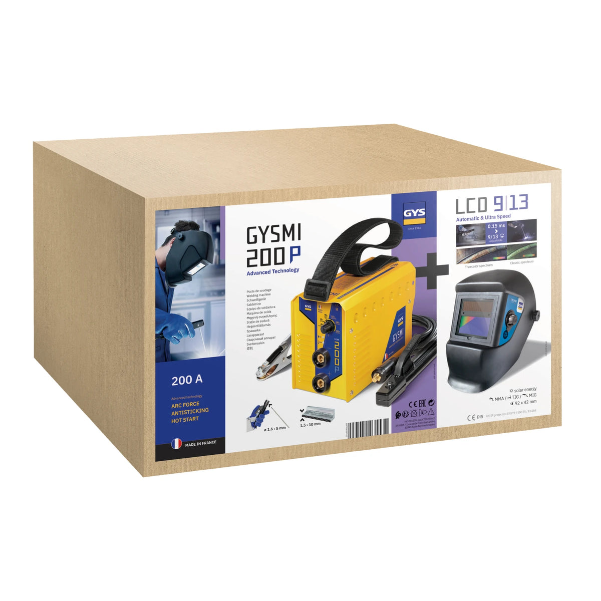 GYS Bundel Gysmi 200P met LCD Techno 9/13 helm - afbeelding 2