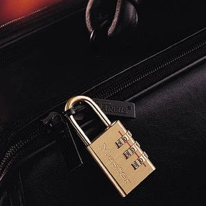 MasterLock Hangslot 20mm met aluminium huis - messing afwerking