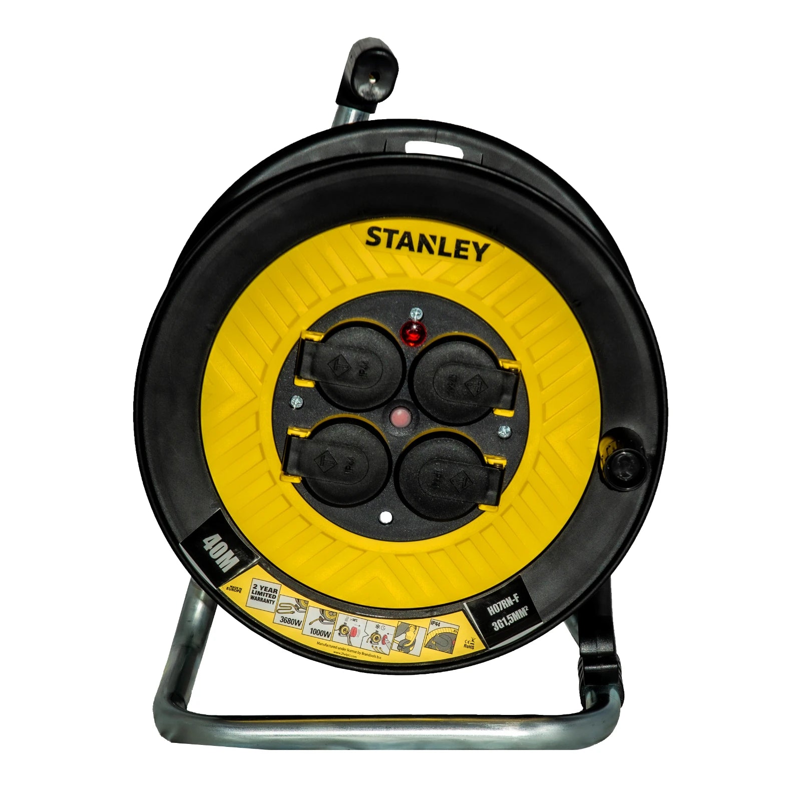 Stanley Kabelhaspel 40m Schuko H07RNF 3x1.5 mm2 (Type E)