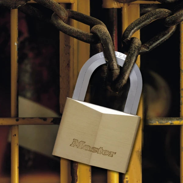 MasterLock Hangslot 60mm goud - 6-kant beugel 35mm