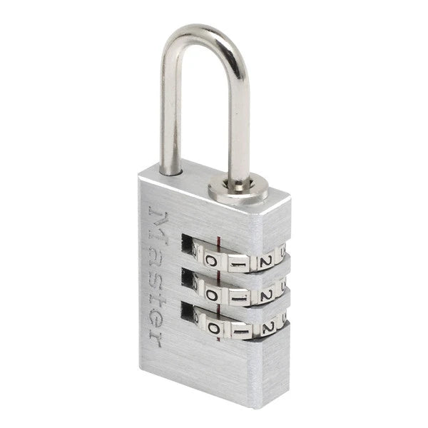 MasterLock Hangslot 20mm aluminium - 3 cijfers