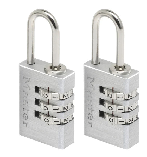MasterLock Hangslot 20mm aluminium - beugellengte 21 mm (2 stuks)