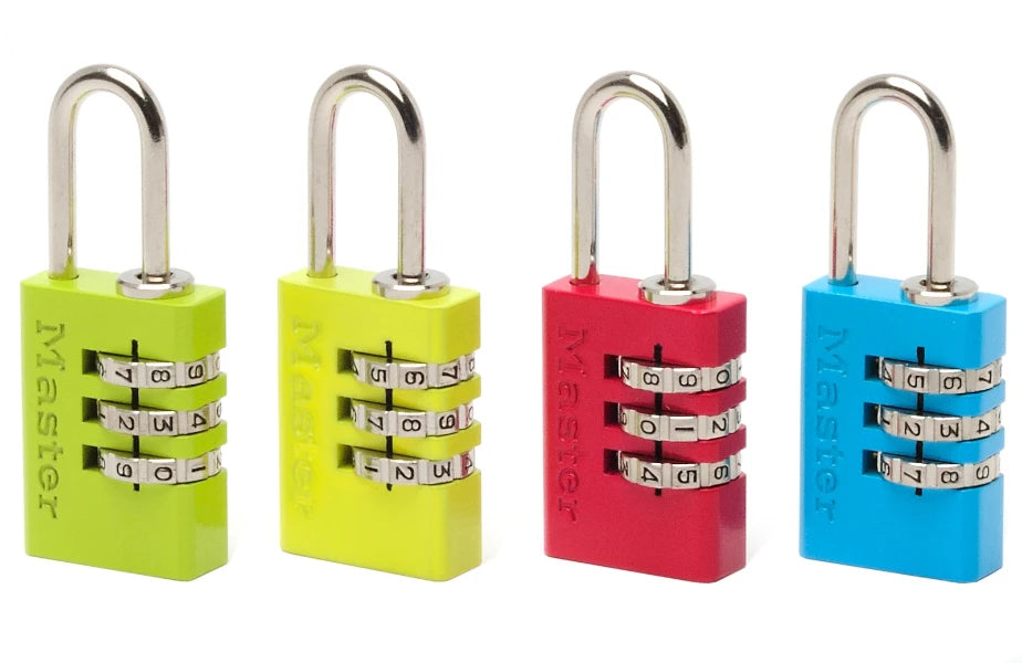 MasterLock Hangslot 30mm diverse kleuren - 3 cijfers