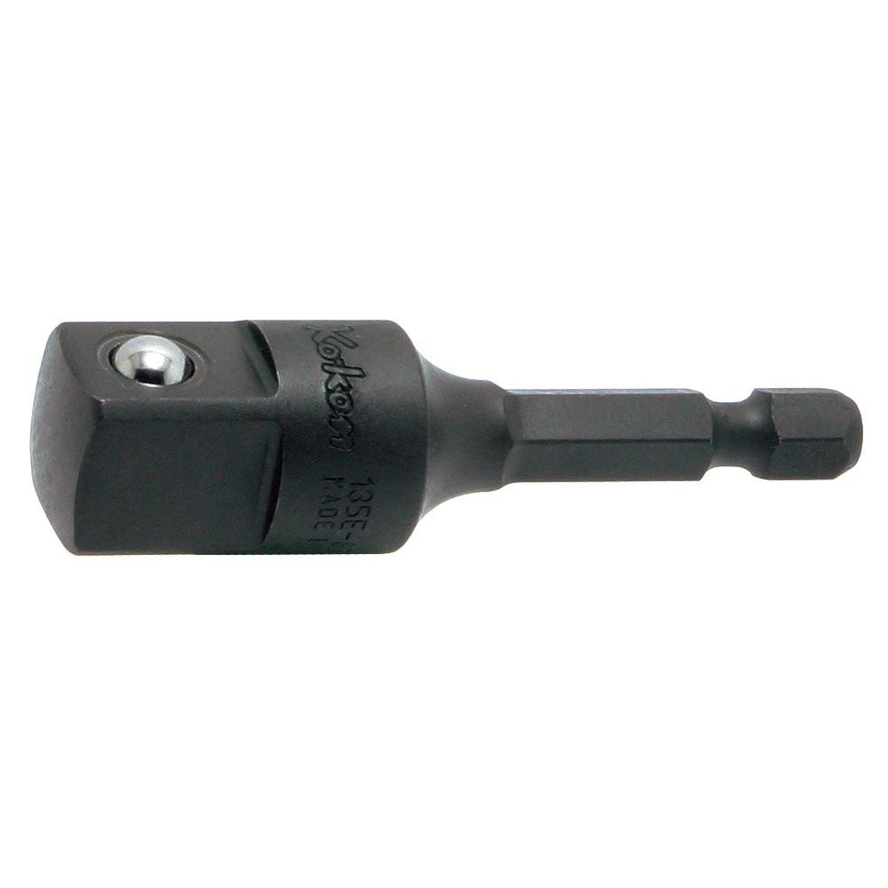 1/4" aansluitstuk tbv. 1/2" dop L=60mm-0