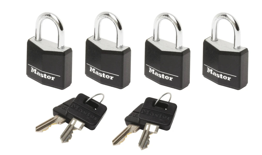 MasterLock Hangslot 20mm zwart (4 stuks)