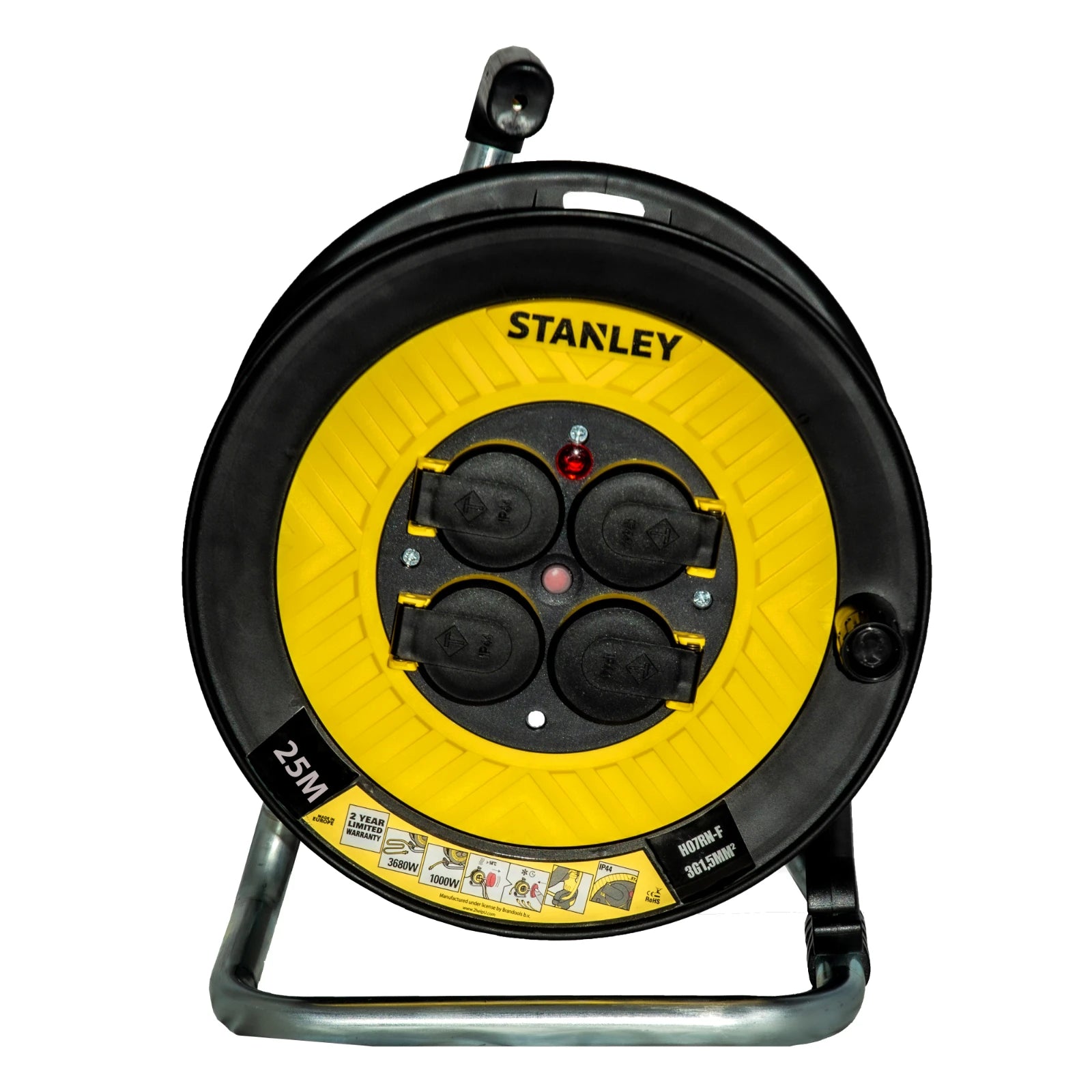 Stanley Kabelhaspel 25m Schuko H07RNF 3x1.5 mm2 (Type C)
