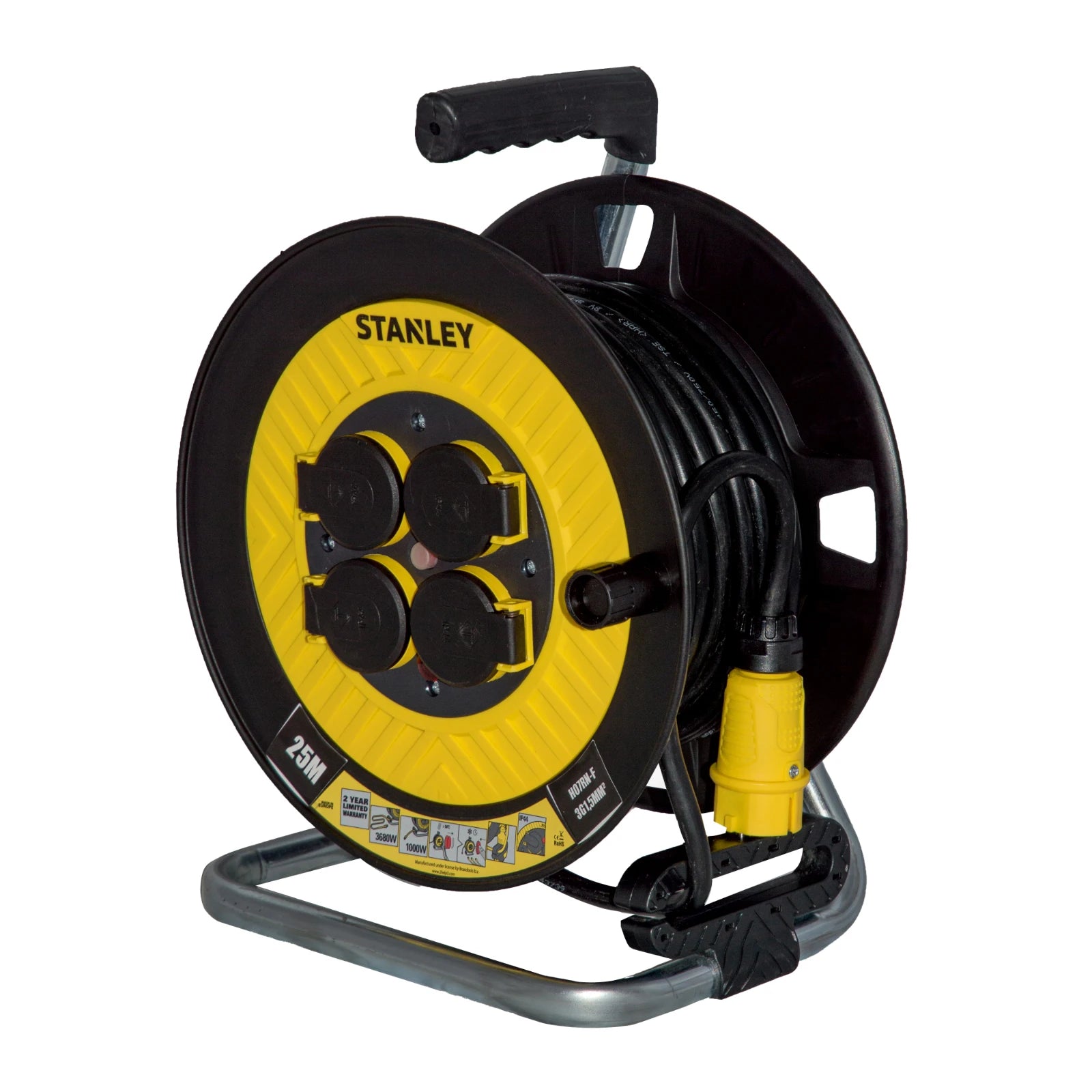 Stanley Kabelhaspel 25m Schuko H07RNF 3x1.5 mm2 (Type C)