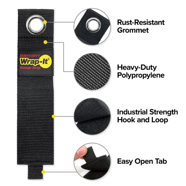 Wrap it Storage Strap Heavy Duty kabelbinders 25 cm - 3 stuks