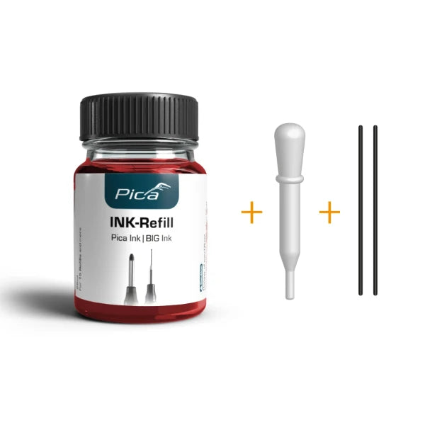 Pica 55840 Navulset Ink & BIG Ink rood (25ml)