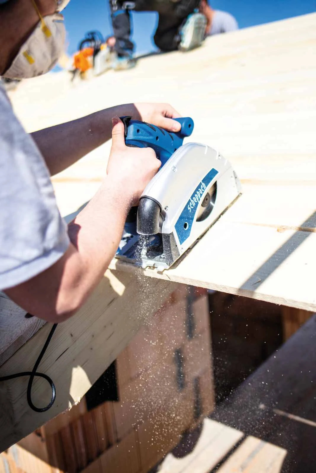 Scheppach Invalzaag PL55 1200W met geleiderail