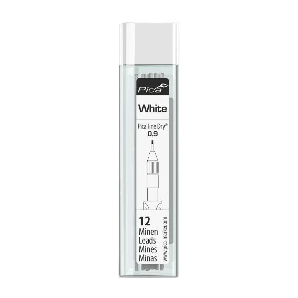 Pica Fine Dry 7031 Navulling wit - 12 staafjes