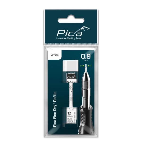 Pica Fine Dry 7031 Navulling wit - 12 staafjes (blister)