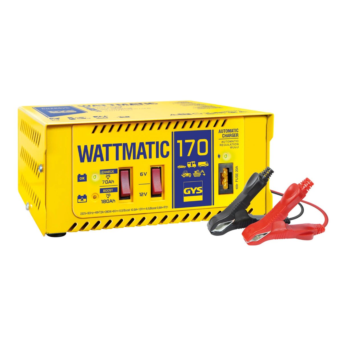 GYS Acculader Wattmatic 170 6V/12V, Automatisch