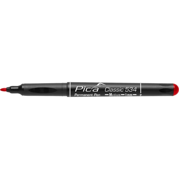 Pica Classic 534/40 Permanent Pen Medium 1.0 mm rood