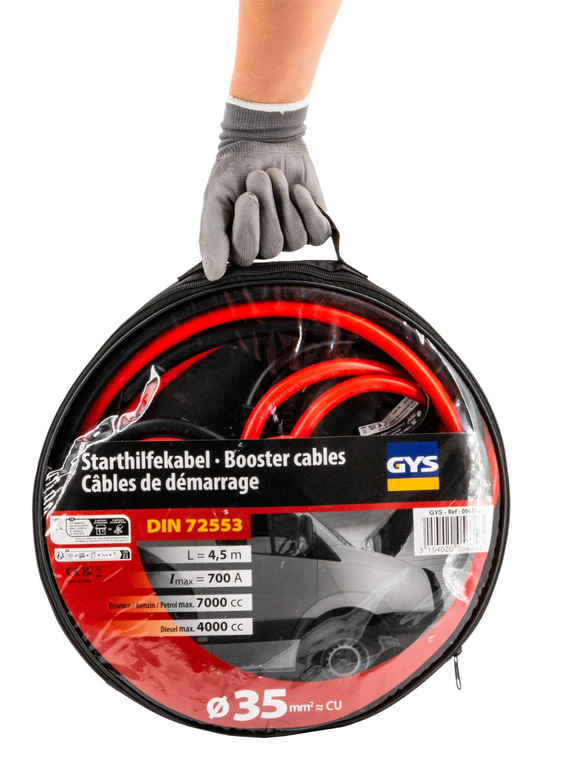GYS Startkabel 700A 4,5 m - afbeelding 5