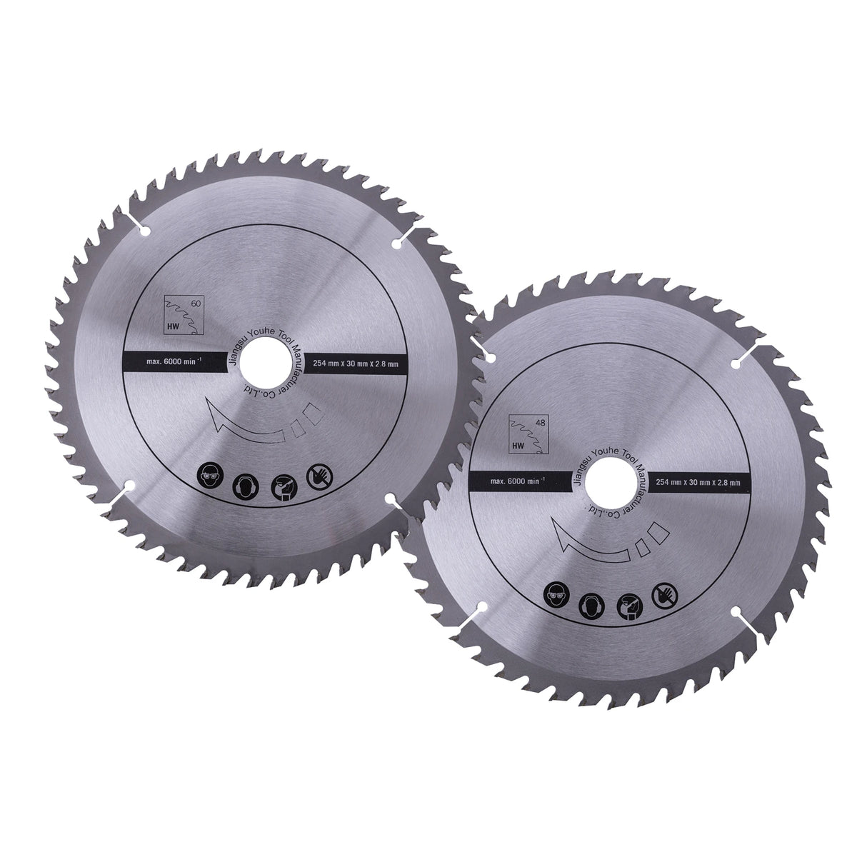 Scheppach Zaagbladenset O254mm, 2 stuks