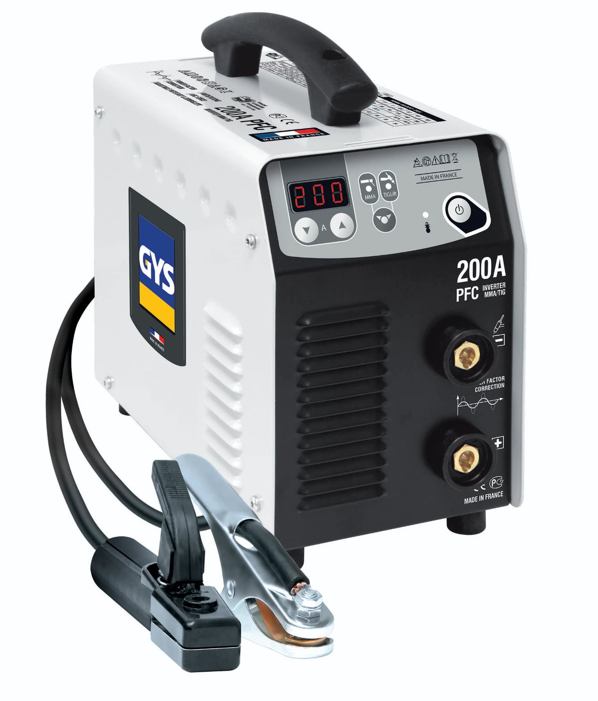 GYS Elektrode lasinverter Progys 200A PFC met accessoires