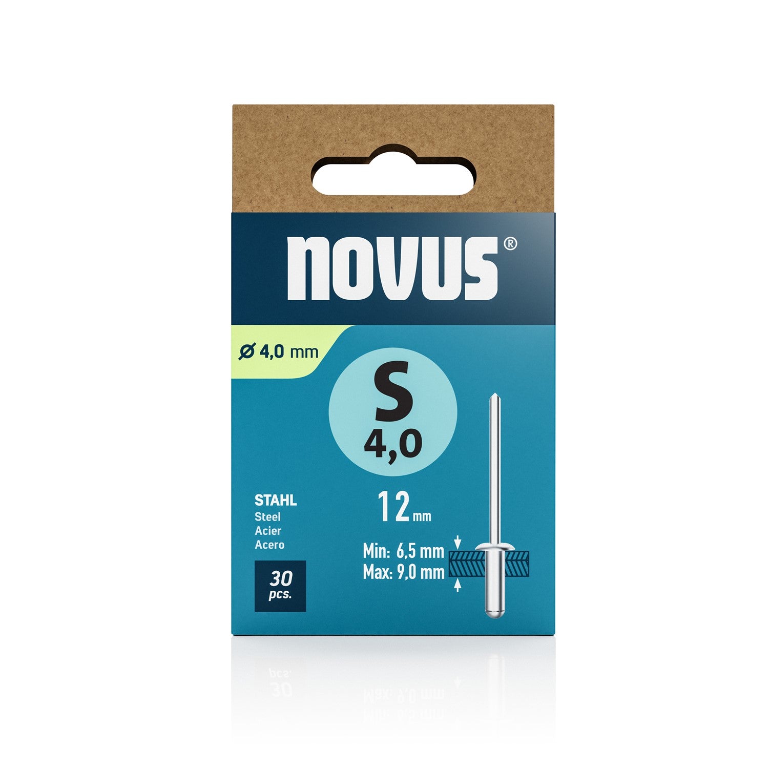 Novus Blindklinknagel S4x12 mm Staal (30 stuks)