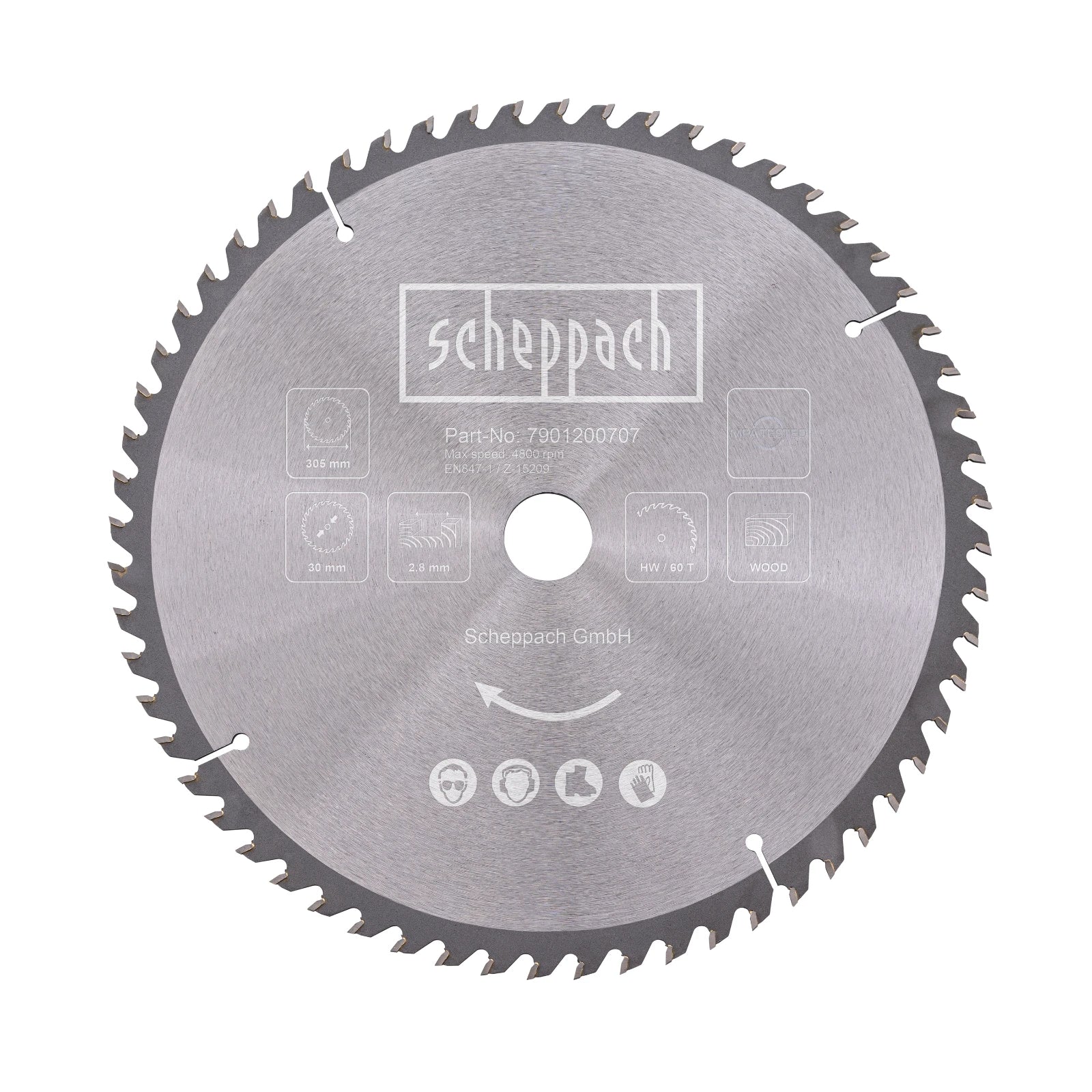 Scheppach Zaagblad HW O305x30x3.0 Z60