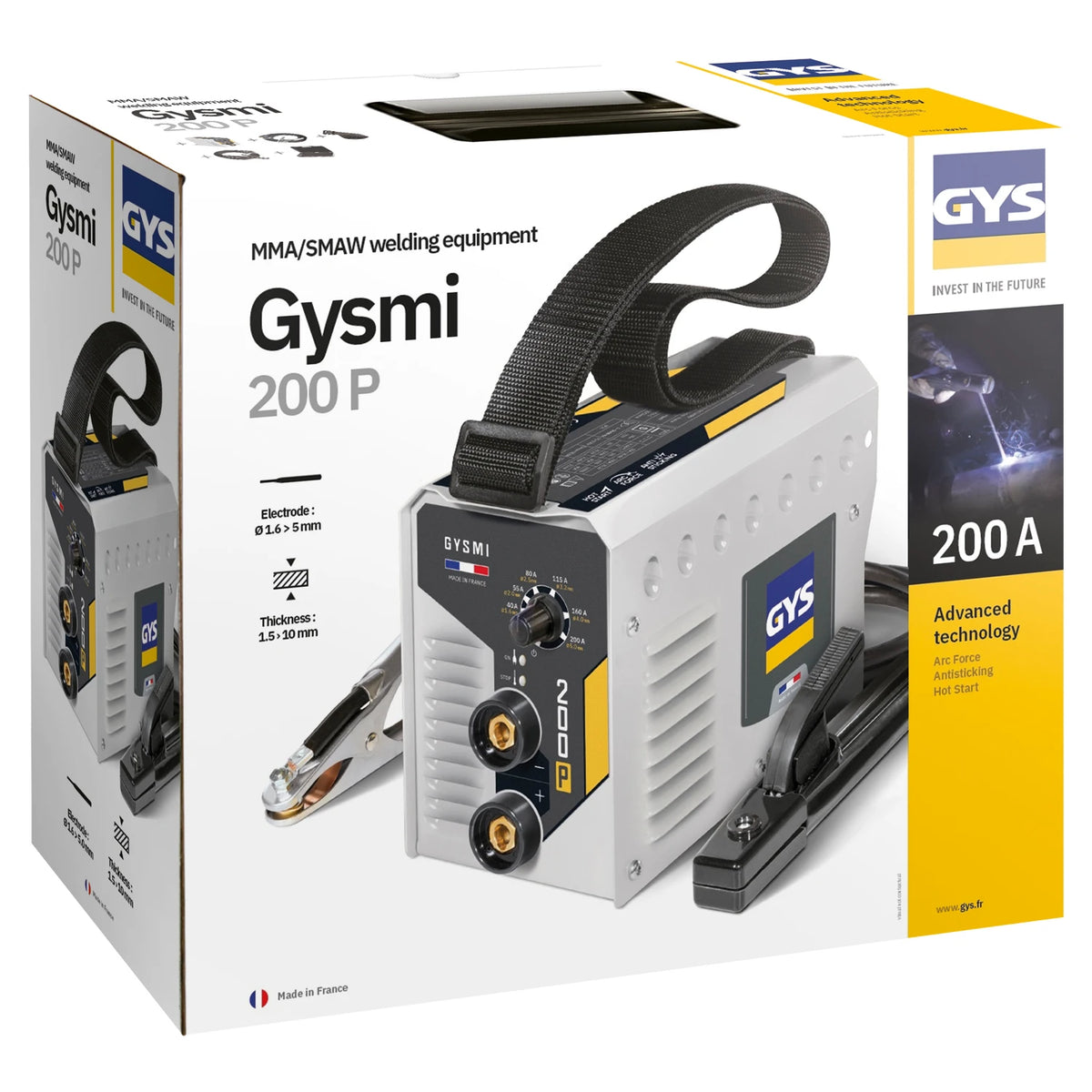 GYS Elektrode lasinverter Gysmi 200P met koffer - afbeelding 4