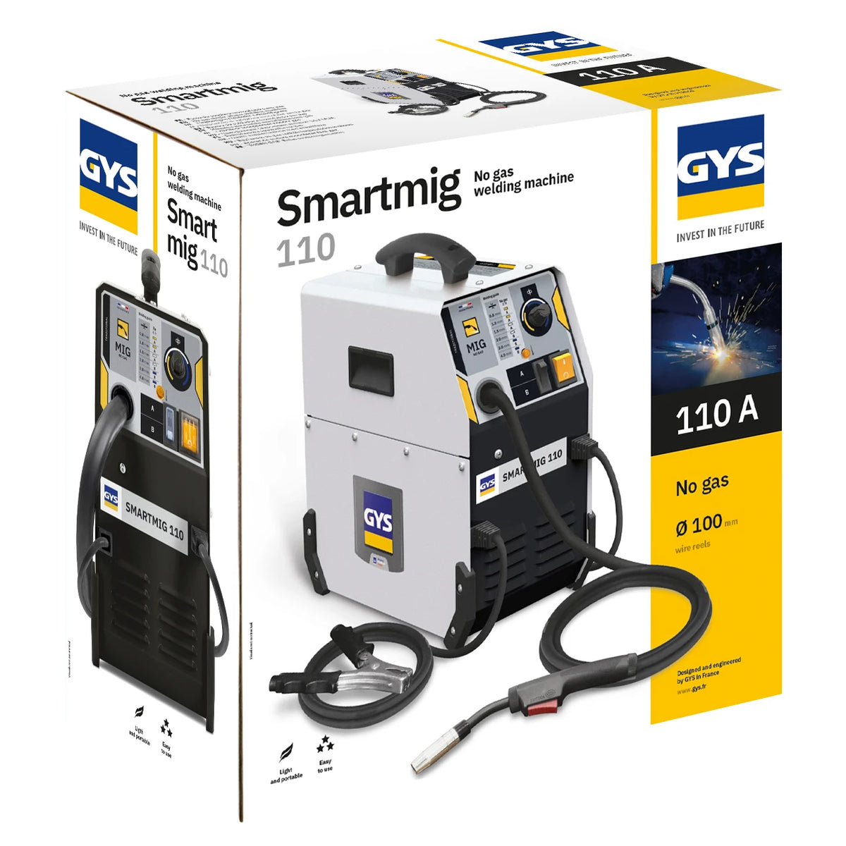 GYS Lasinverter SMARTMIG 110 met accessoires - afbeelding 4