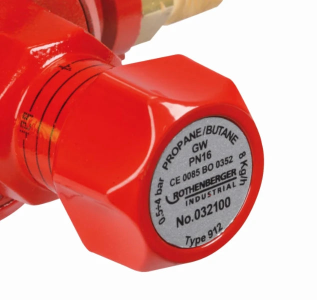 Rothenberger Propaan drukregelaar 0,5-4 bar G 3/8" LH - met manometer
