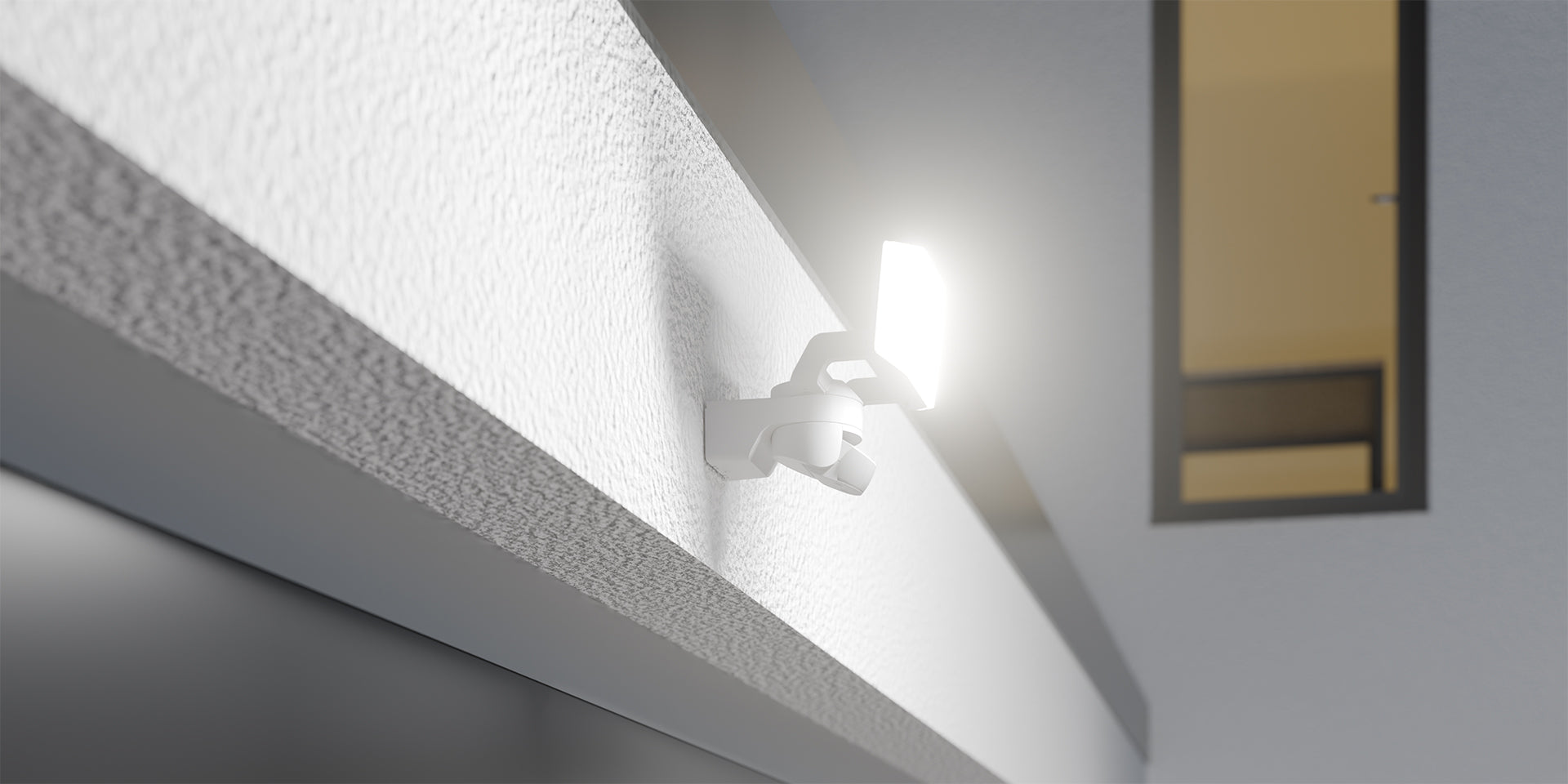 Steinel LED-buitenspot XLED Protect L met bewegingsmelder - wit