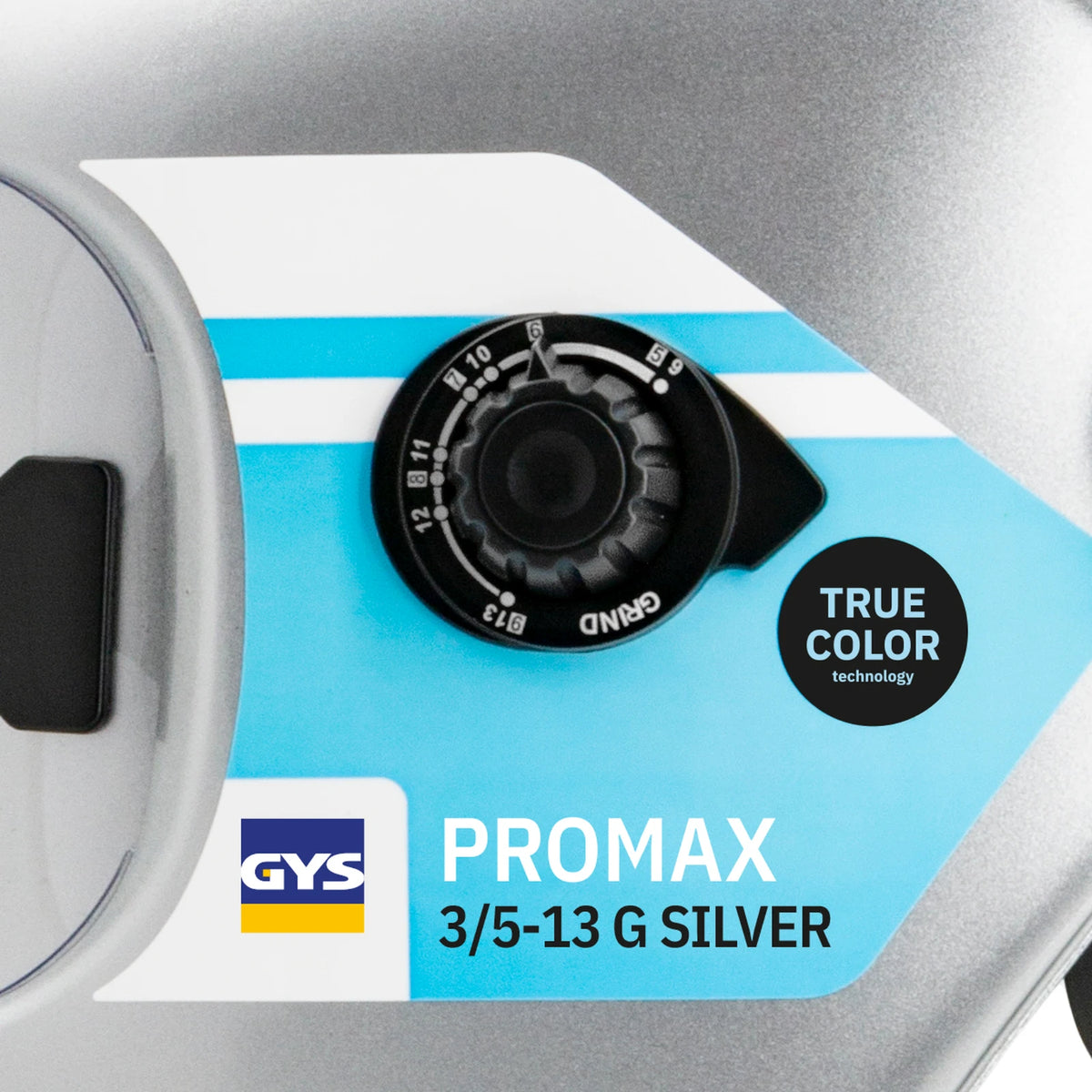 GYS Lashelm LCD Promax 9-13G zilver - afbeelding 8