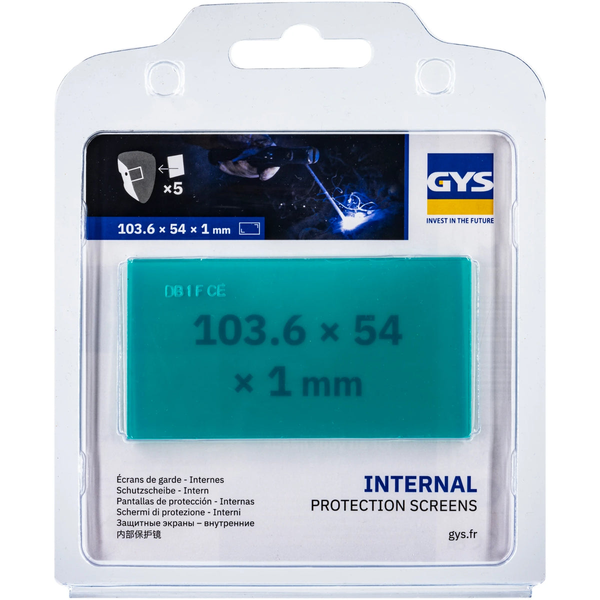 GYS Binnenglazen 103,6 x 54 (5 stuks) - afbeelding 2