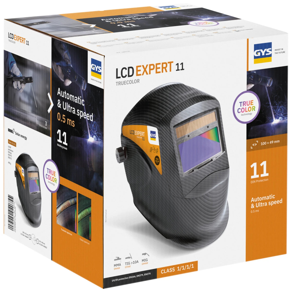 GYS Lashelm LCD Expert 11 True Color - afbeelding 9