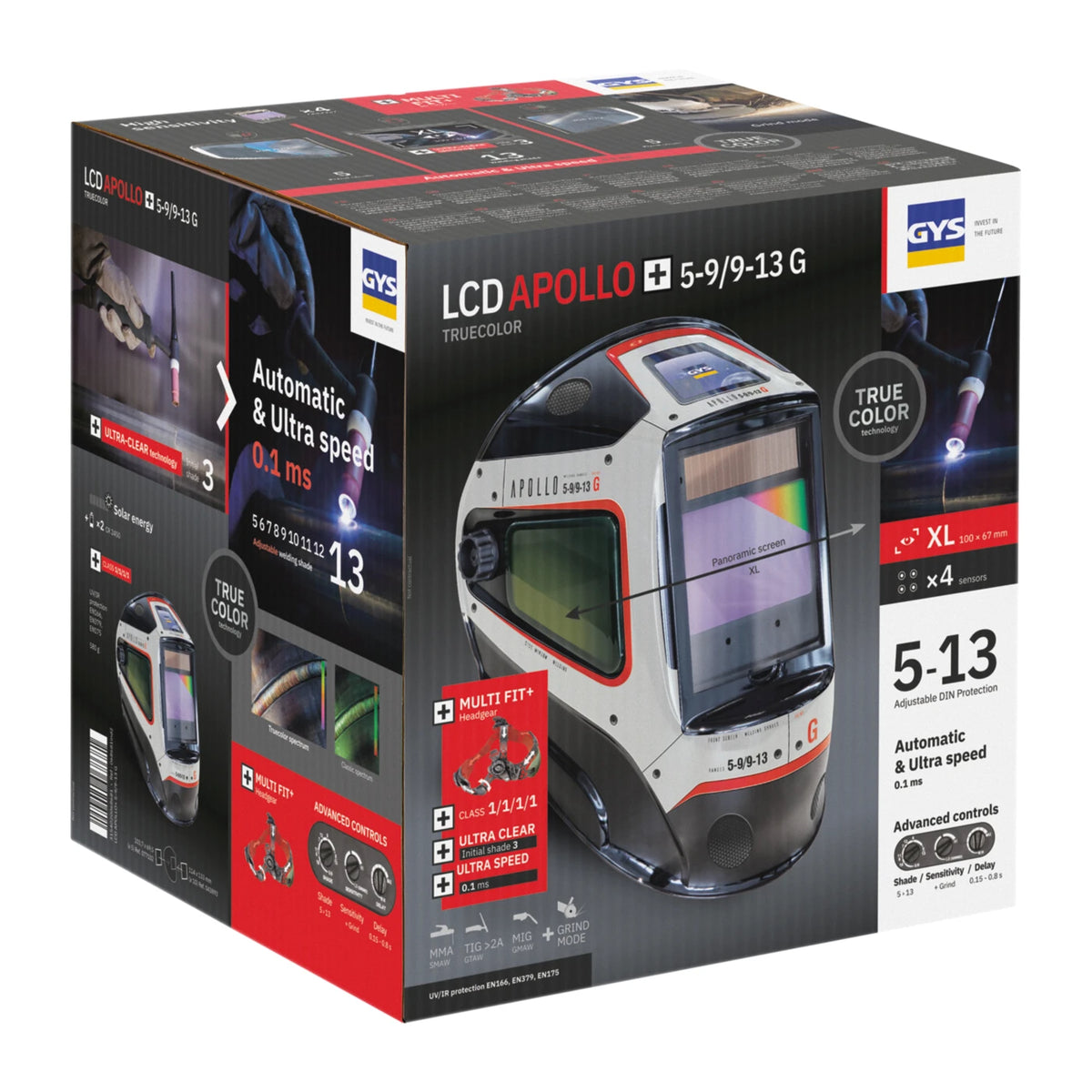 GYS Lashelm LCD Apollo+ True Color - afbeelding 9