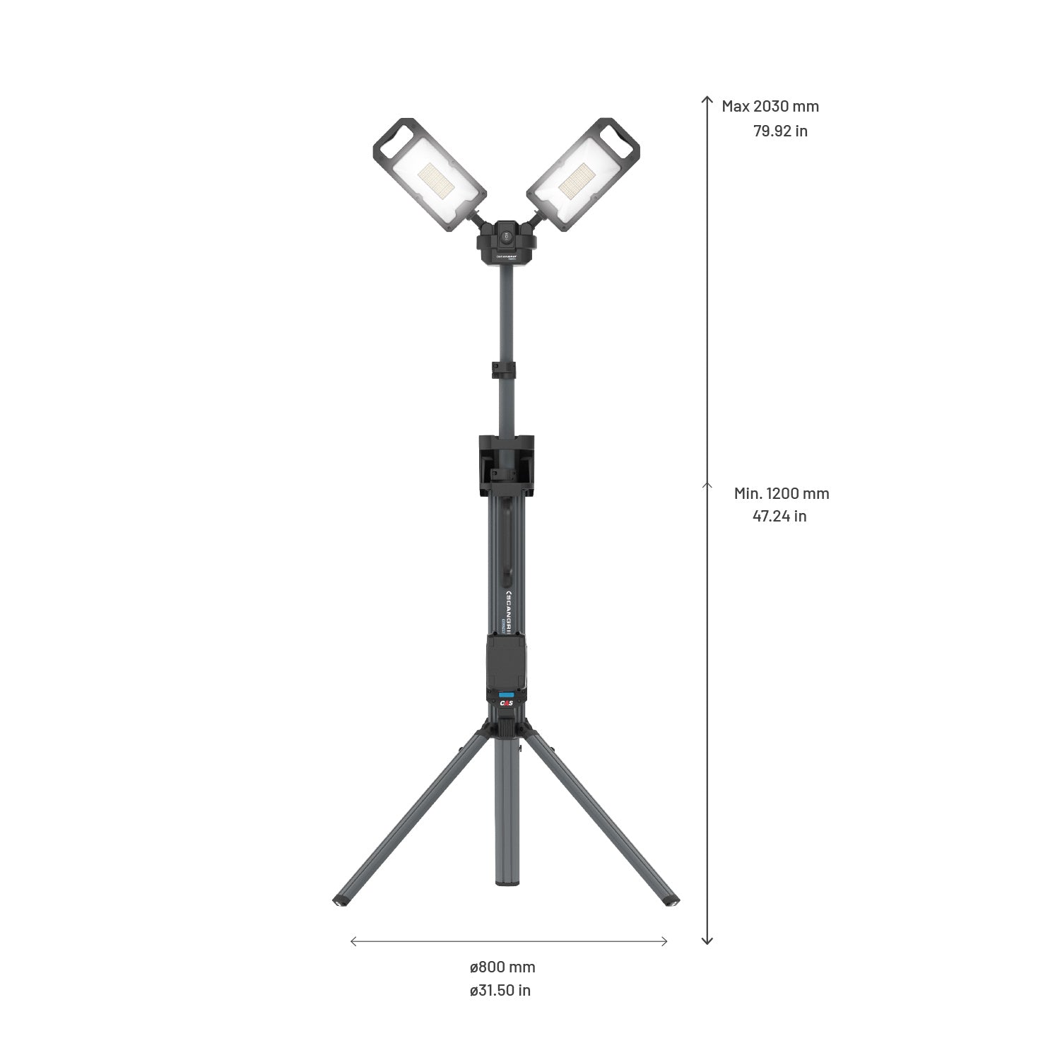 Scangrip Werklamp Tower 8 Connect met statief