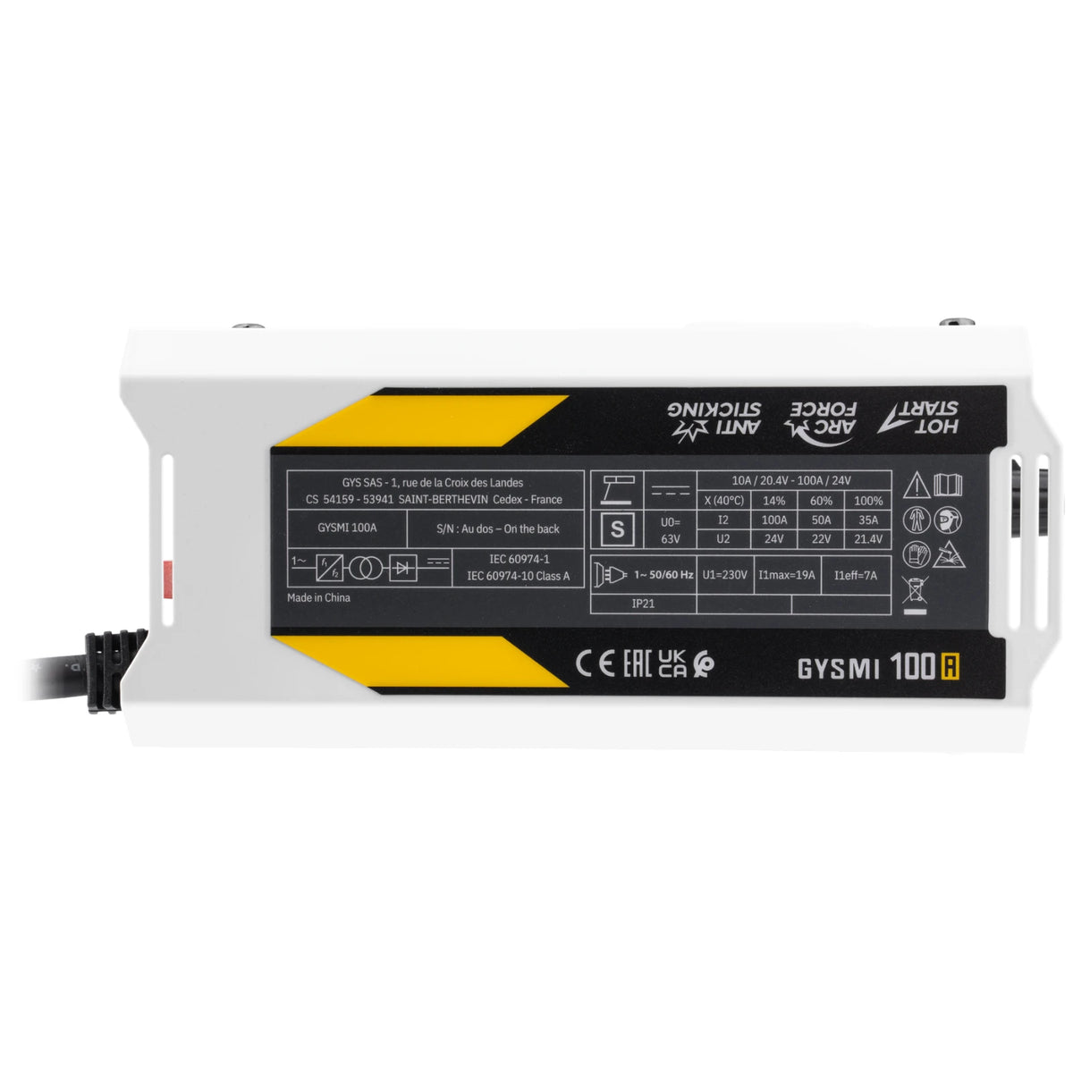 GYS Elektrode lasapparaat Gysmi 100A - afbeelding 6