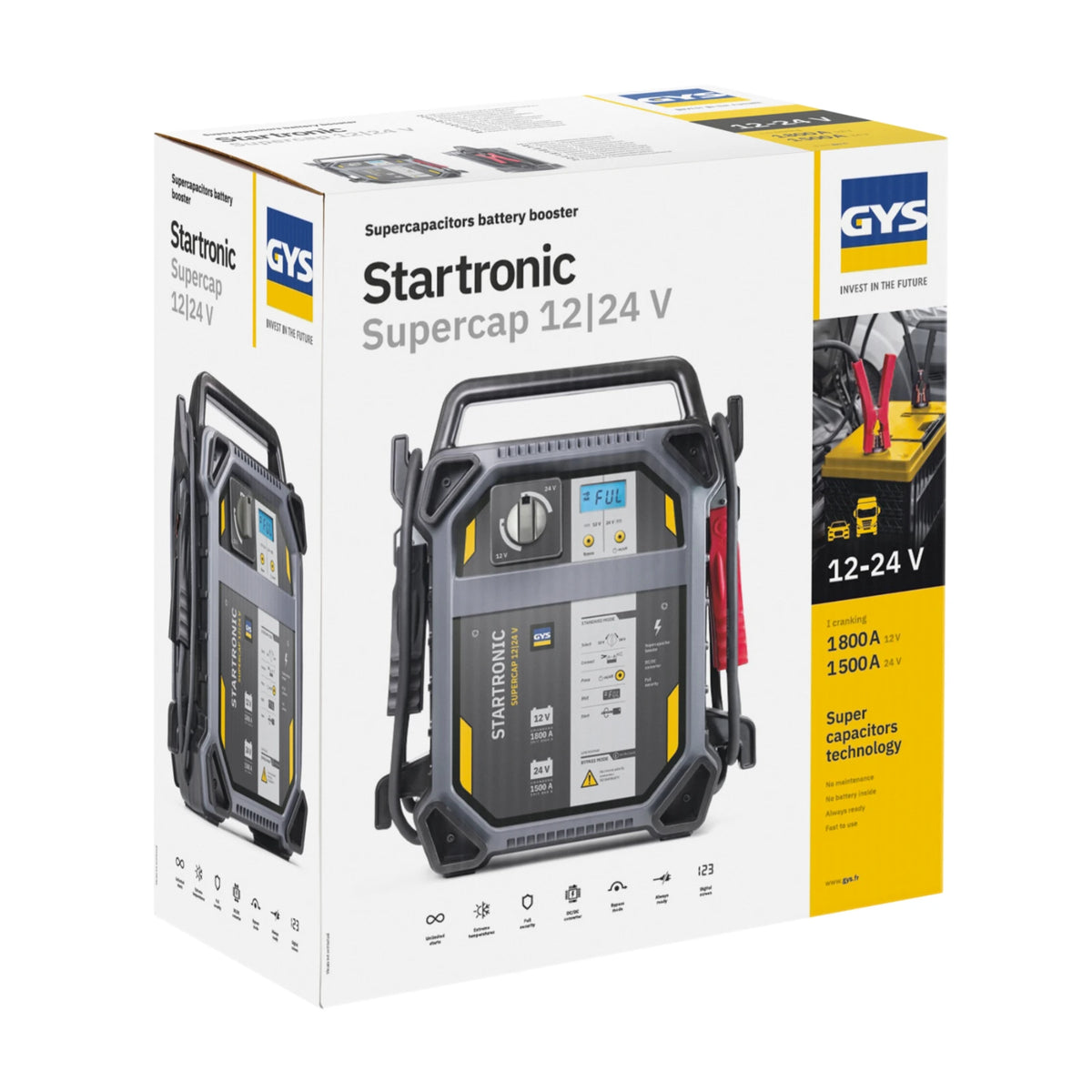 GYS Supercap booster Startronic 12-24V - afbeelding 4