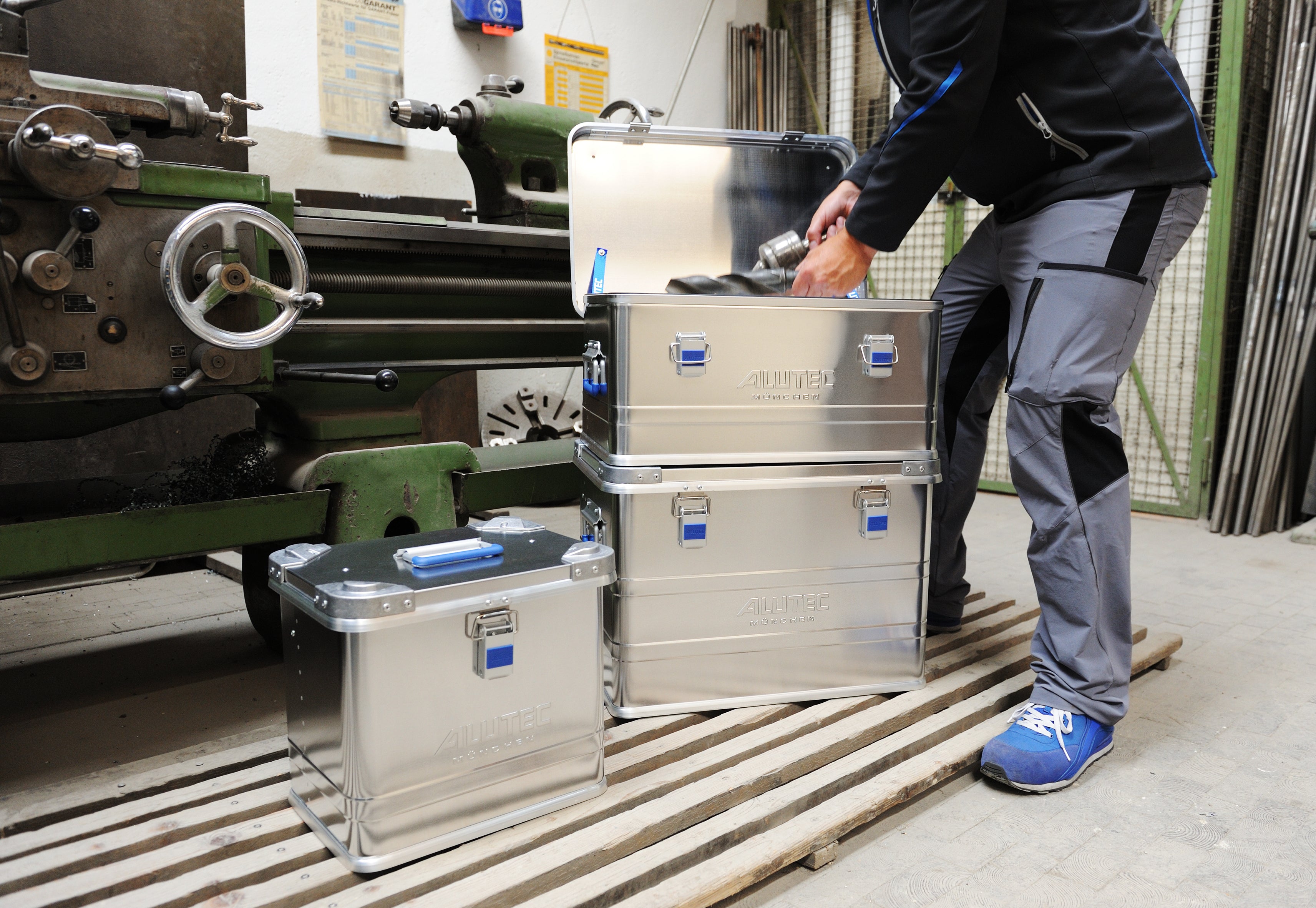 Alutec Aluminium kist INDUSTRY 140 - zilver