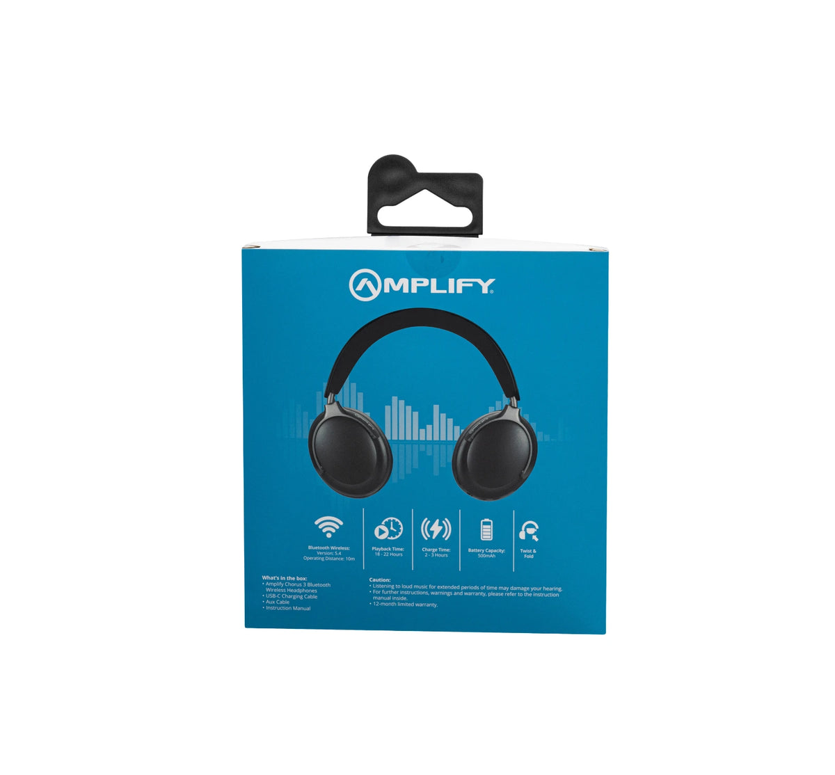 Amplify Chorus 3 Draadloze koptelefoon – Zwart