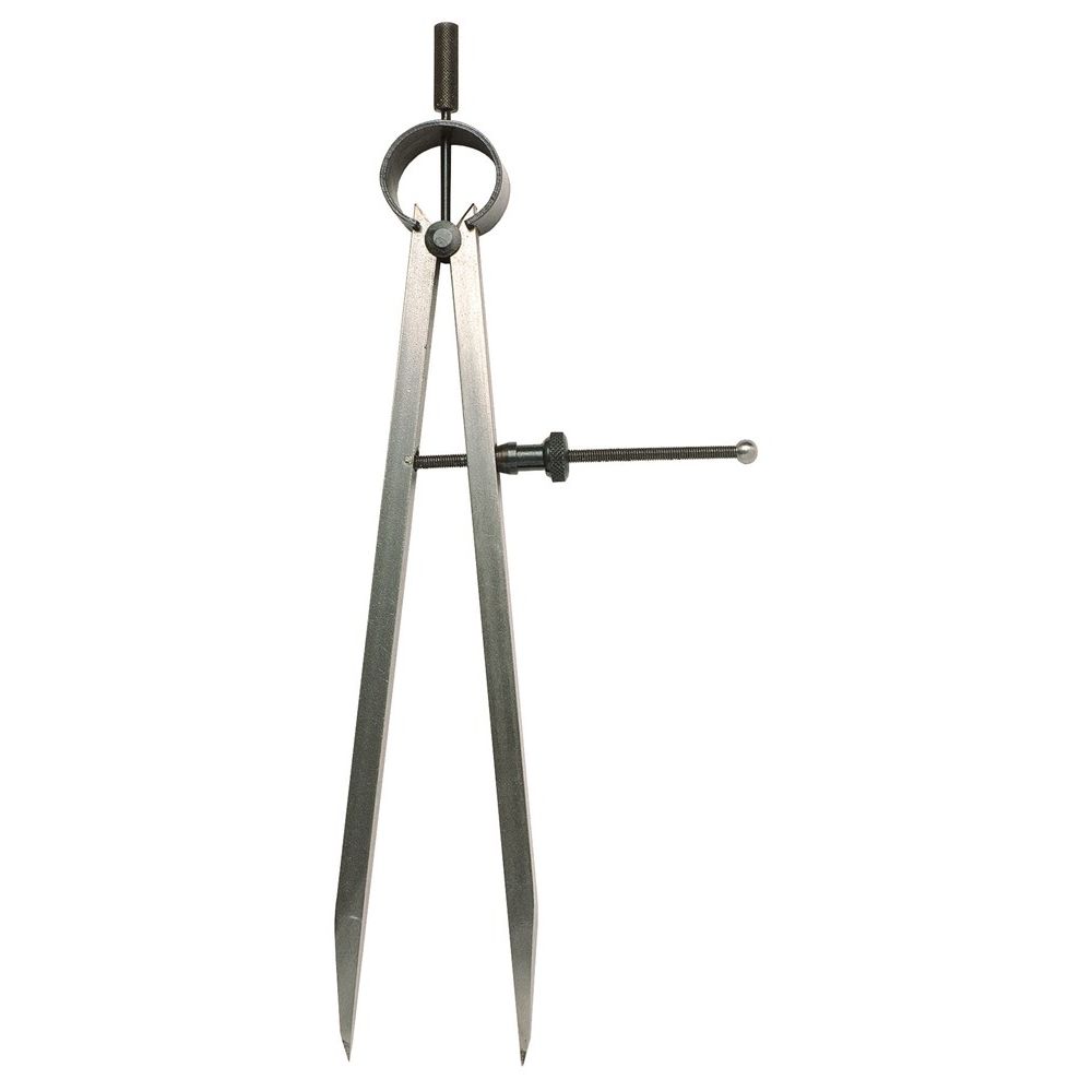 Steekpasser 200mm Met veer en stelschroef-0