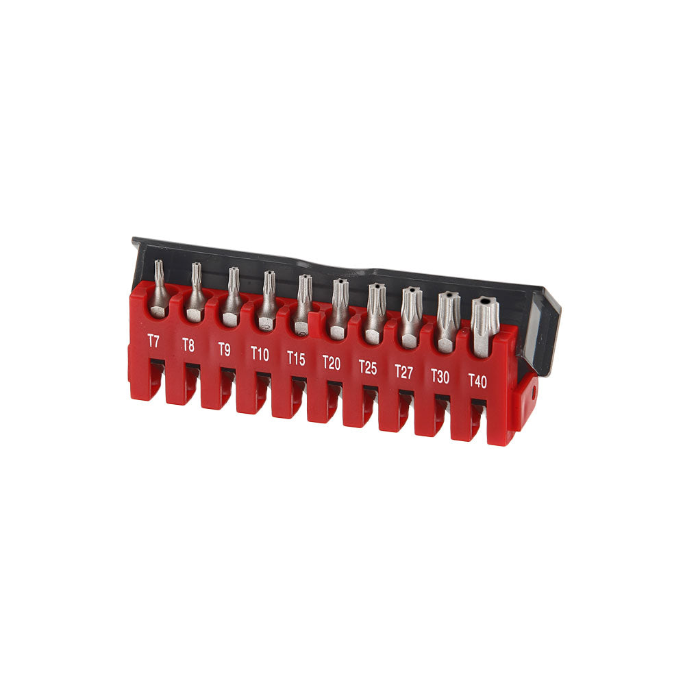 10pc 1/4" Star tamperproof bit set