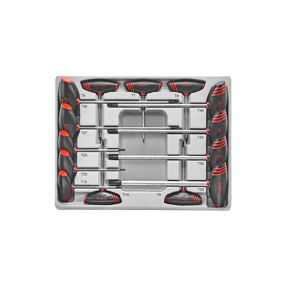 Force 2141T T-greep resistorx sleutelset 14 delig