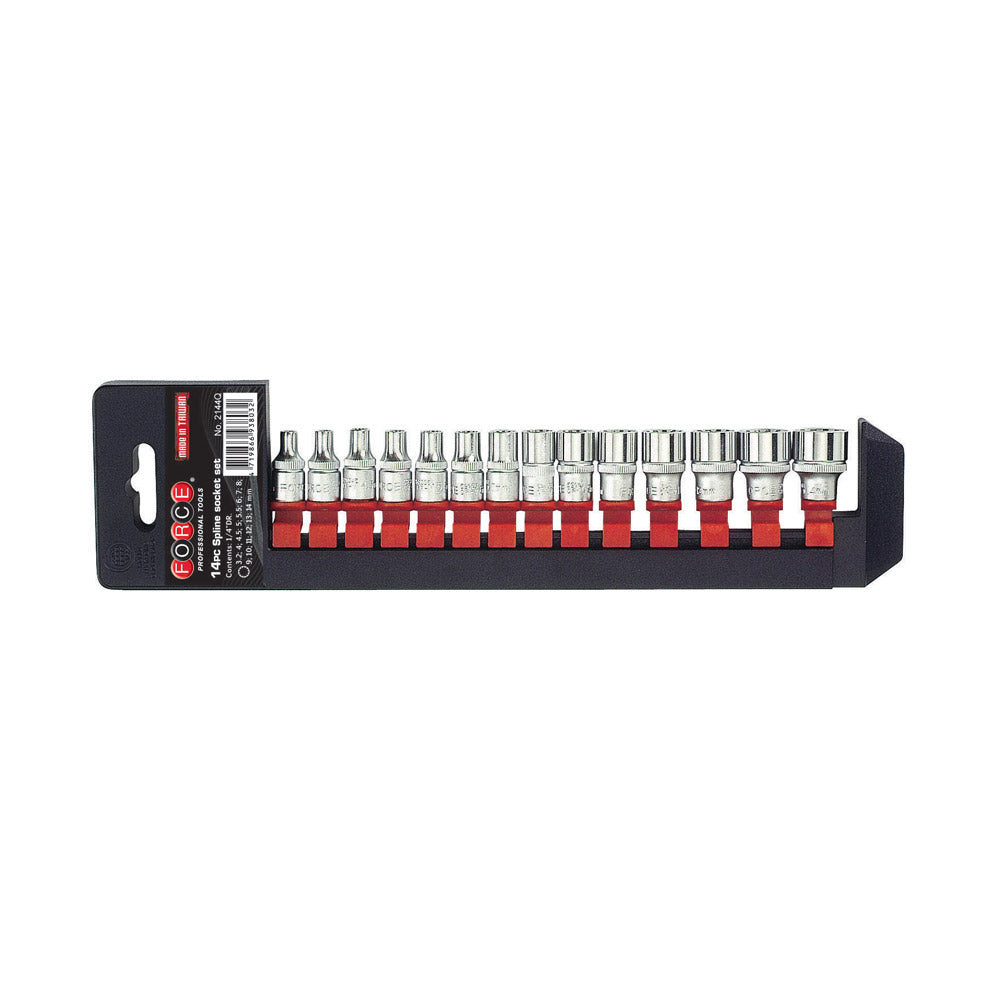 1/4" Doppenset Spline 14 delig