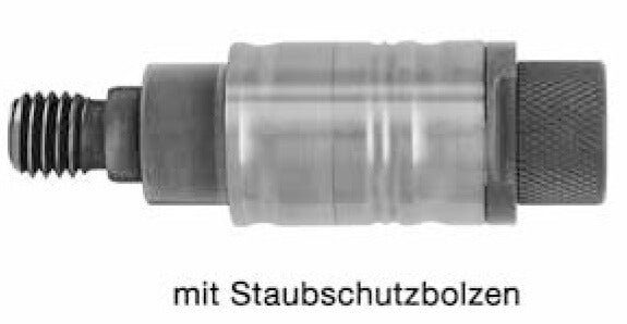 Snelspanreduceerstuk jsofix 10mm re, Buitendraad M10 met passing
