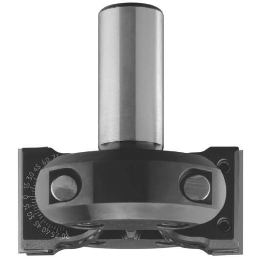 Keermes Zwenkkopfrees Ø=85 x 40 mm, TL=95 mm, S=25 mm, Z=2, HW