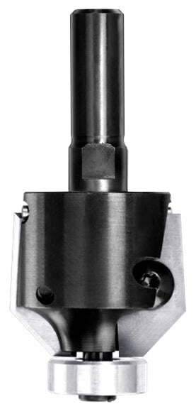 UNITEC houder met fasekeermessen 45° met lager, L3=10 mm, S=12 mm, HW
